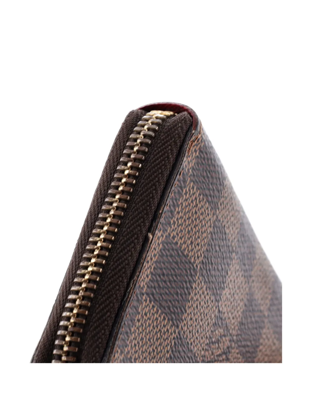 Pre-owned Louis Vuitton Clemence Wallet Damier Small Wallets In Brown