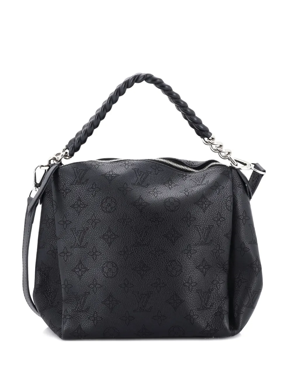 Louis Vuitton Pre-Owned Babylone Handbag Mahina Leather BB hobo bag - Nero