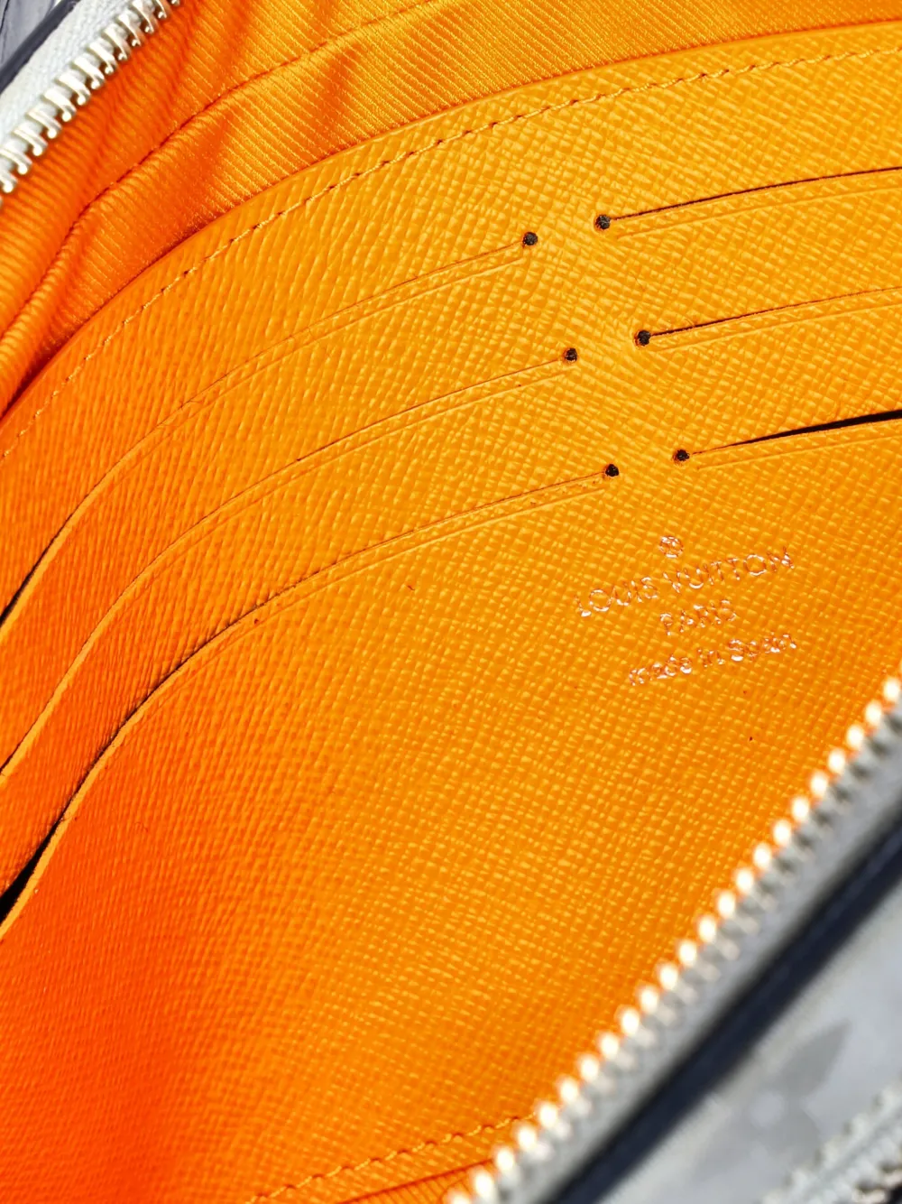 Pre-owned Louis Vuitton Alpha Limited Edition Monogram Satellite Canvas Clutch Bag In Blue