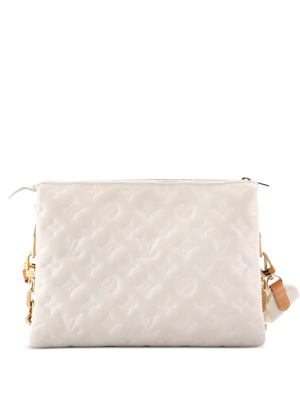 Louis Vuitton Pre-Owned Coussin Bag Monogram Embossed Lambskin PM crossbody bag - Bianco
