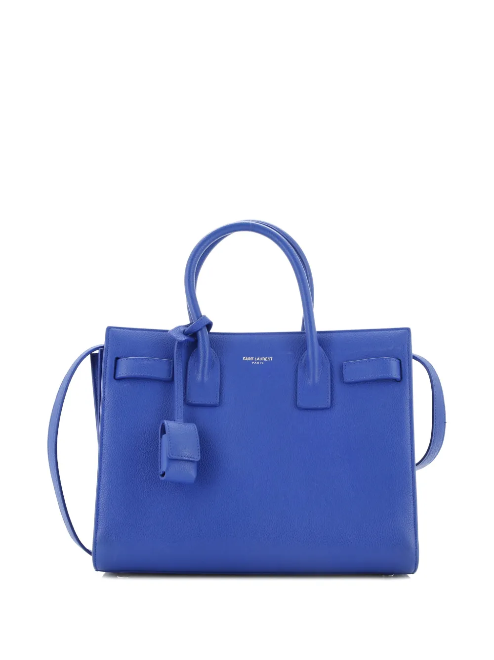 Pre-owned Saint Laurent Sac De Jour Nm Bag Leather Baby Tote Bag In Blue