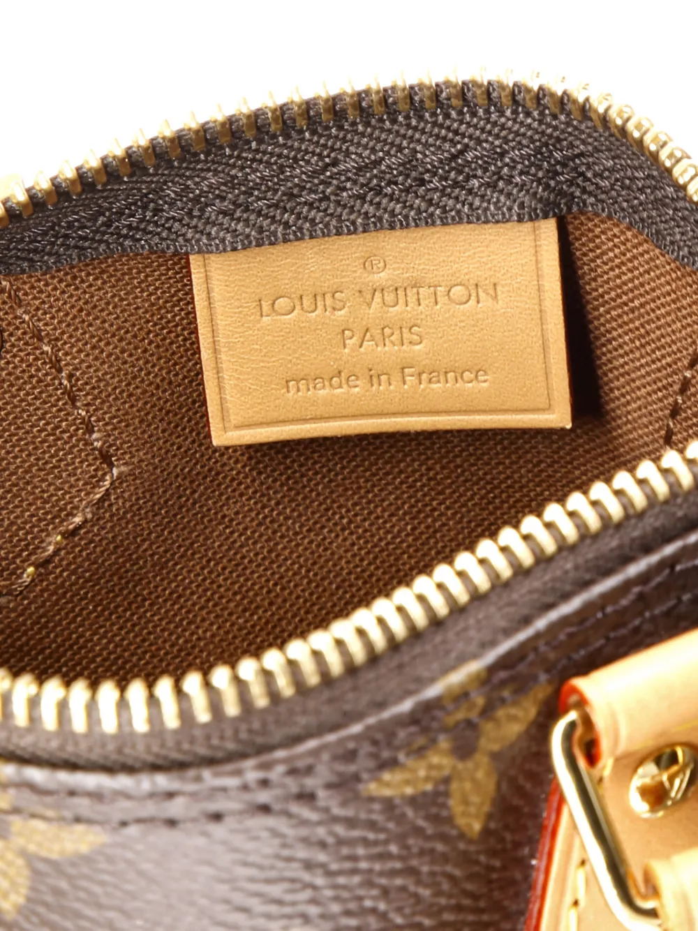 Pre-owned Louis Vuitton Speedy Bandouliere Nm Bag Monogram Canvas Nano Crossbody Bag In Brown