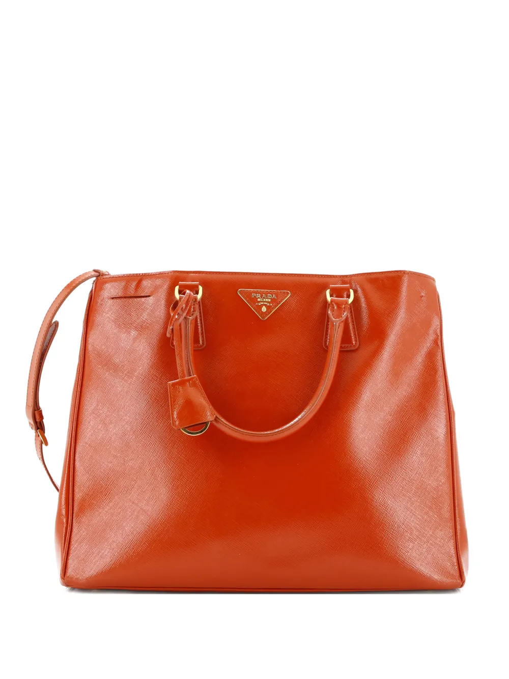 Prada Pre-Owned Gardener's Vernice Saffiano Leather Large tote bag - Arancione