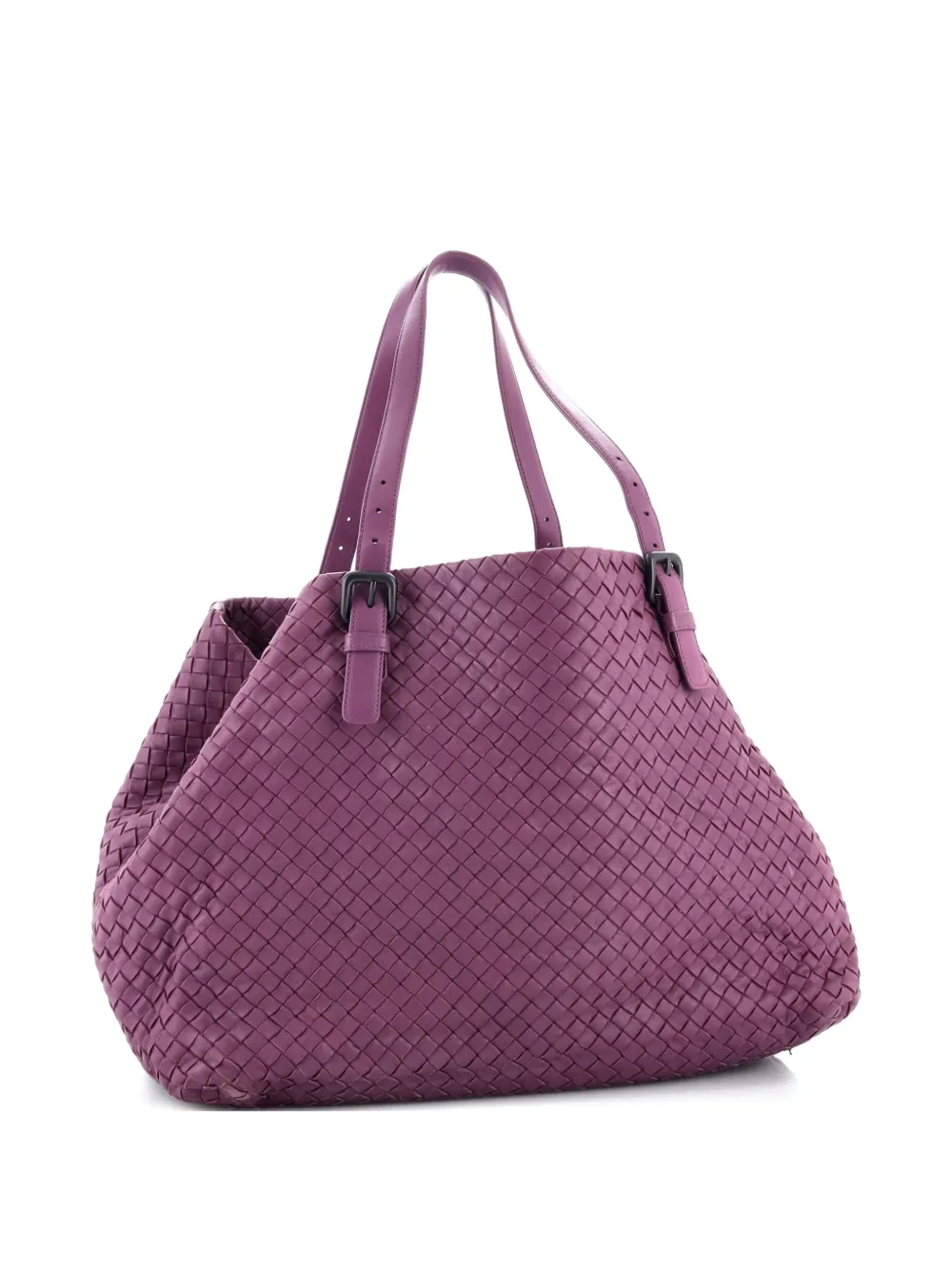 Bottega Veneta Pre-Owned A-Shape Intrecciato Nappa Large tote bag | Purple | Image 1