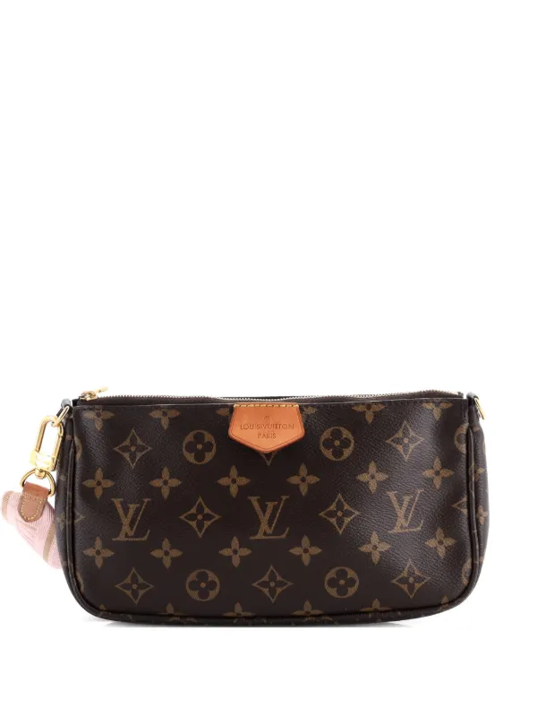 Louis Vuitton Pre-owned Multi Pochette Accessoires Monogram Canvas Crossbody Bag in Brown