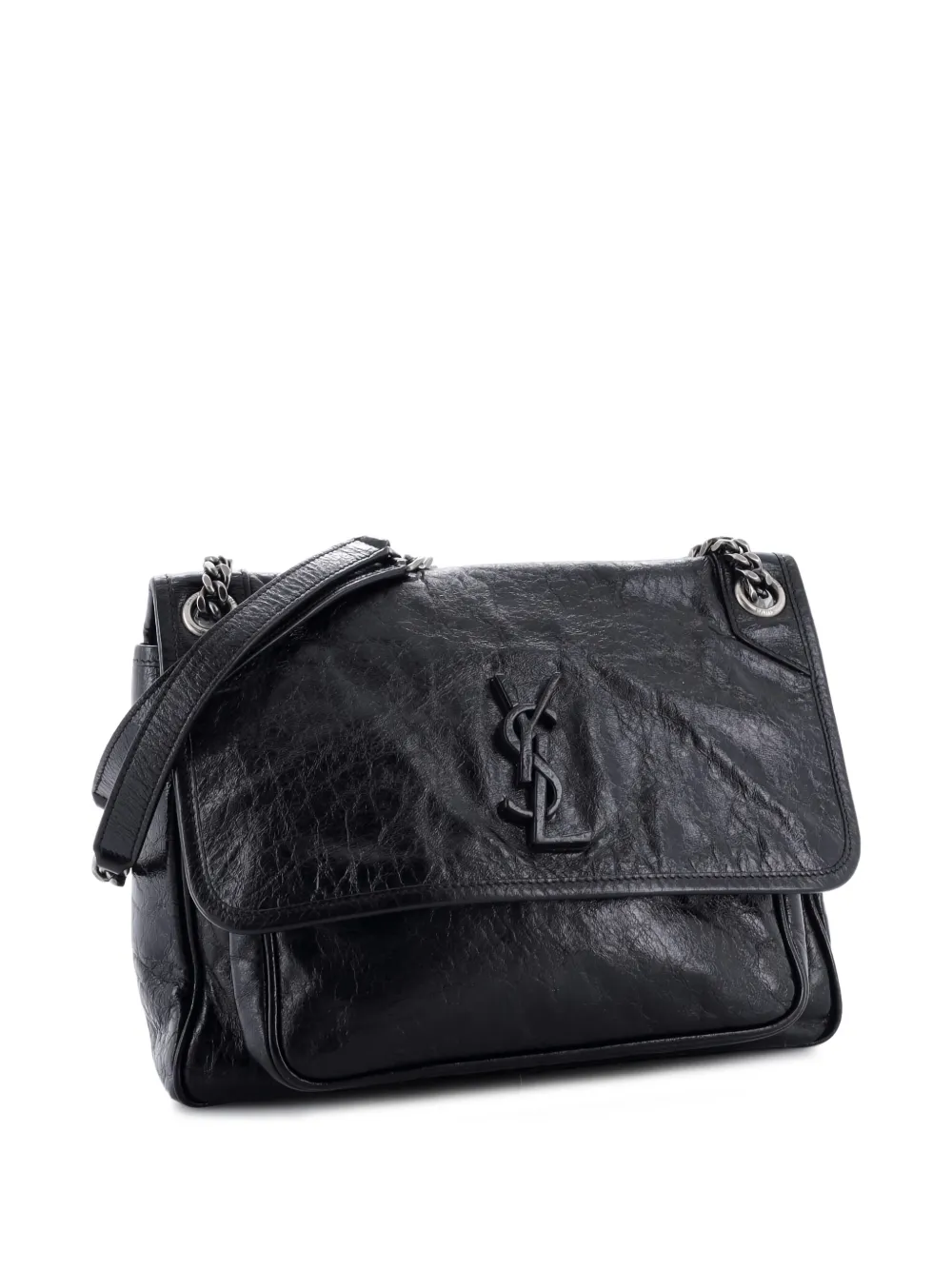 Niki Chain Flap Bag Leather Medium Shoulder Bag