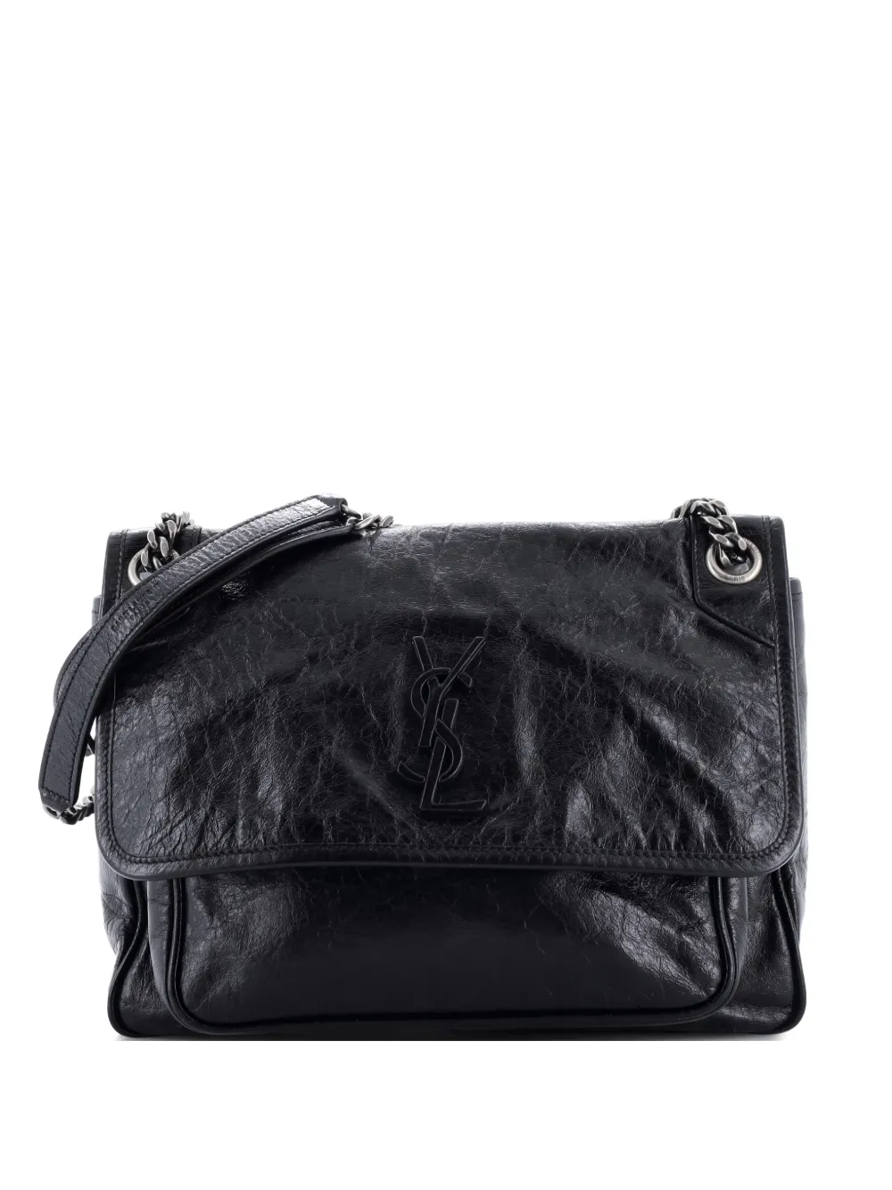 Saint Laurent Pre-Owned Niki Chain Flap Bag Leather Medium shoulder bag - Nero
