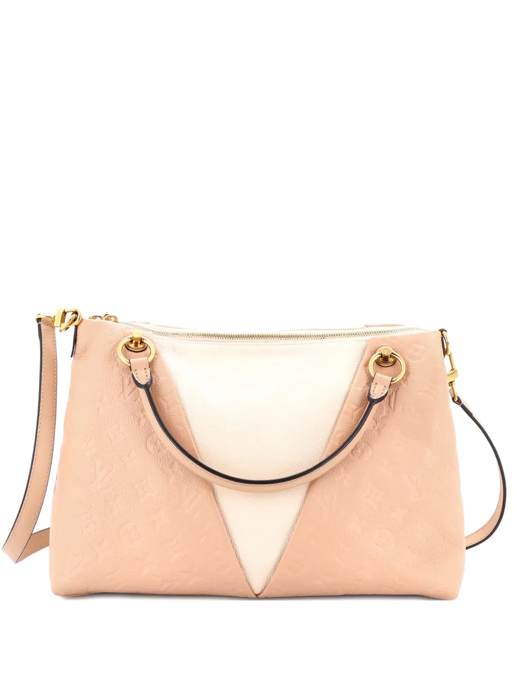 Click to view more detailed imagery on our partner's website Pre-owned Louis Vuitton V Monogram Empreinte Leather Mm Tote Bag In Neutral