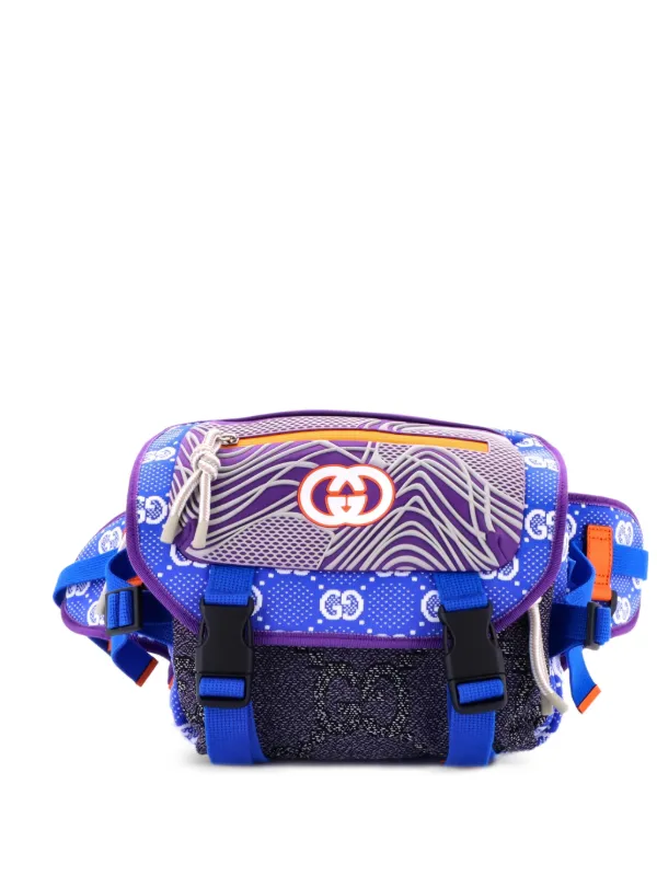 Gucci Pre-Owned バックル フラップ チェスト ストラップ GG