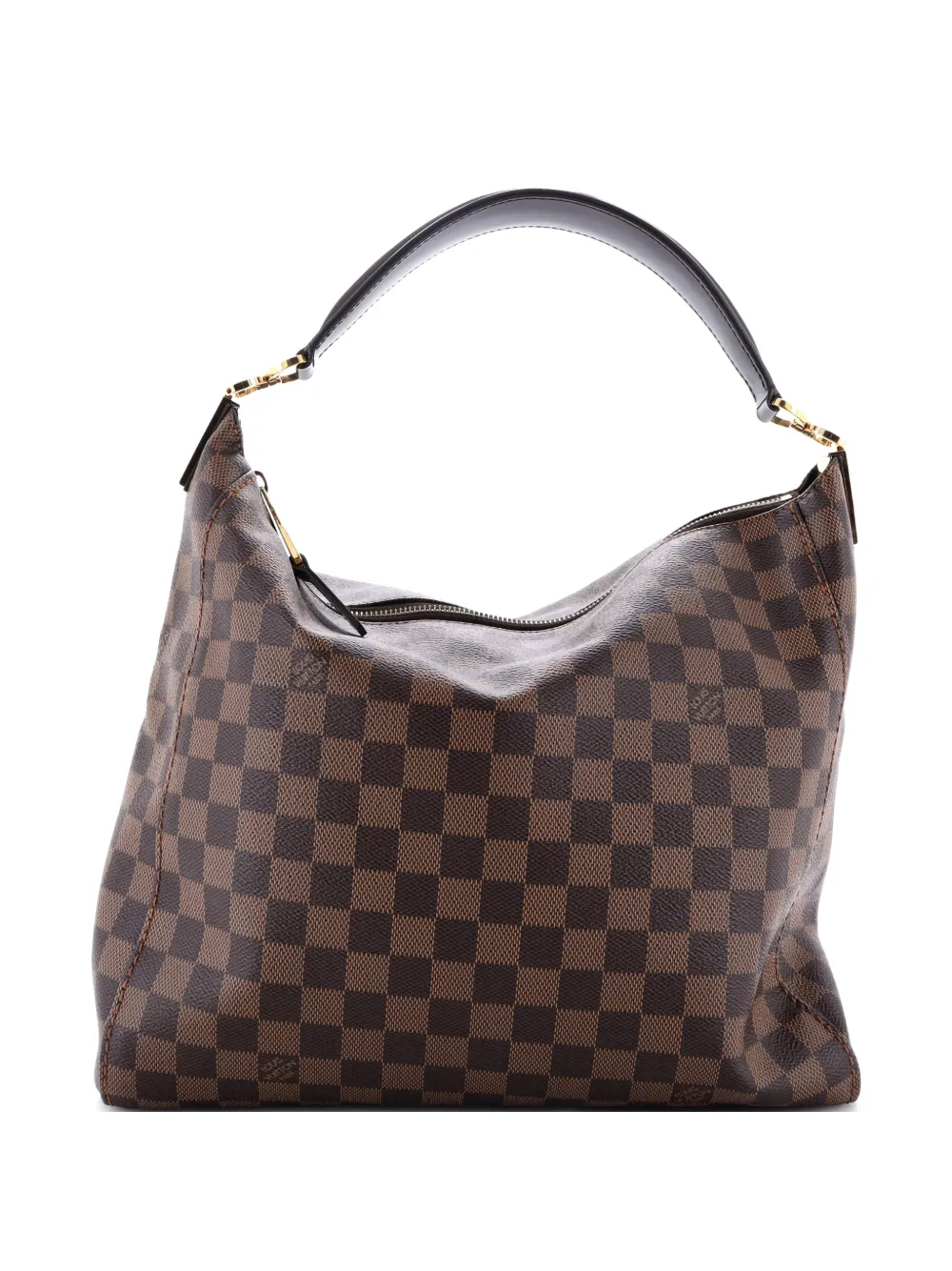 Louis Vuitton Pre-Owned Portobello Handbag Damier PM hobo bag - Braun