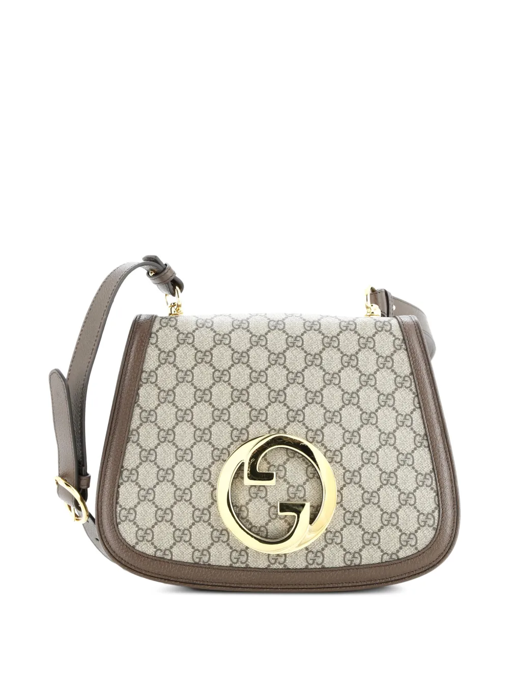 Gucci Pre-Owned Blondie NM Flap Leather Medium shoulder bag - Marrone
