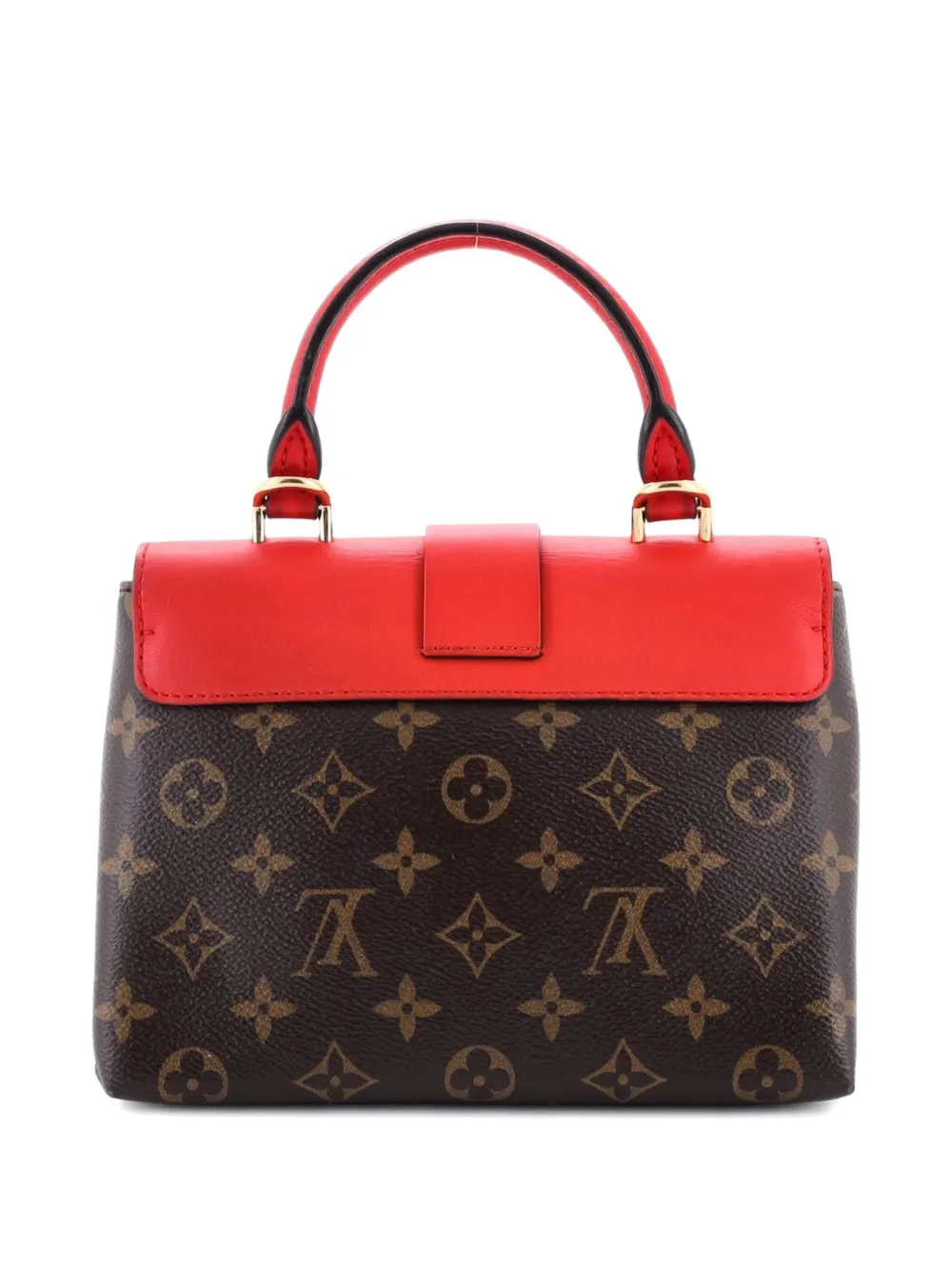 Locky Handbag Monogram Canvas with Leather BB satchel