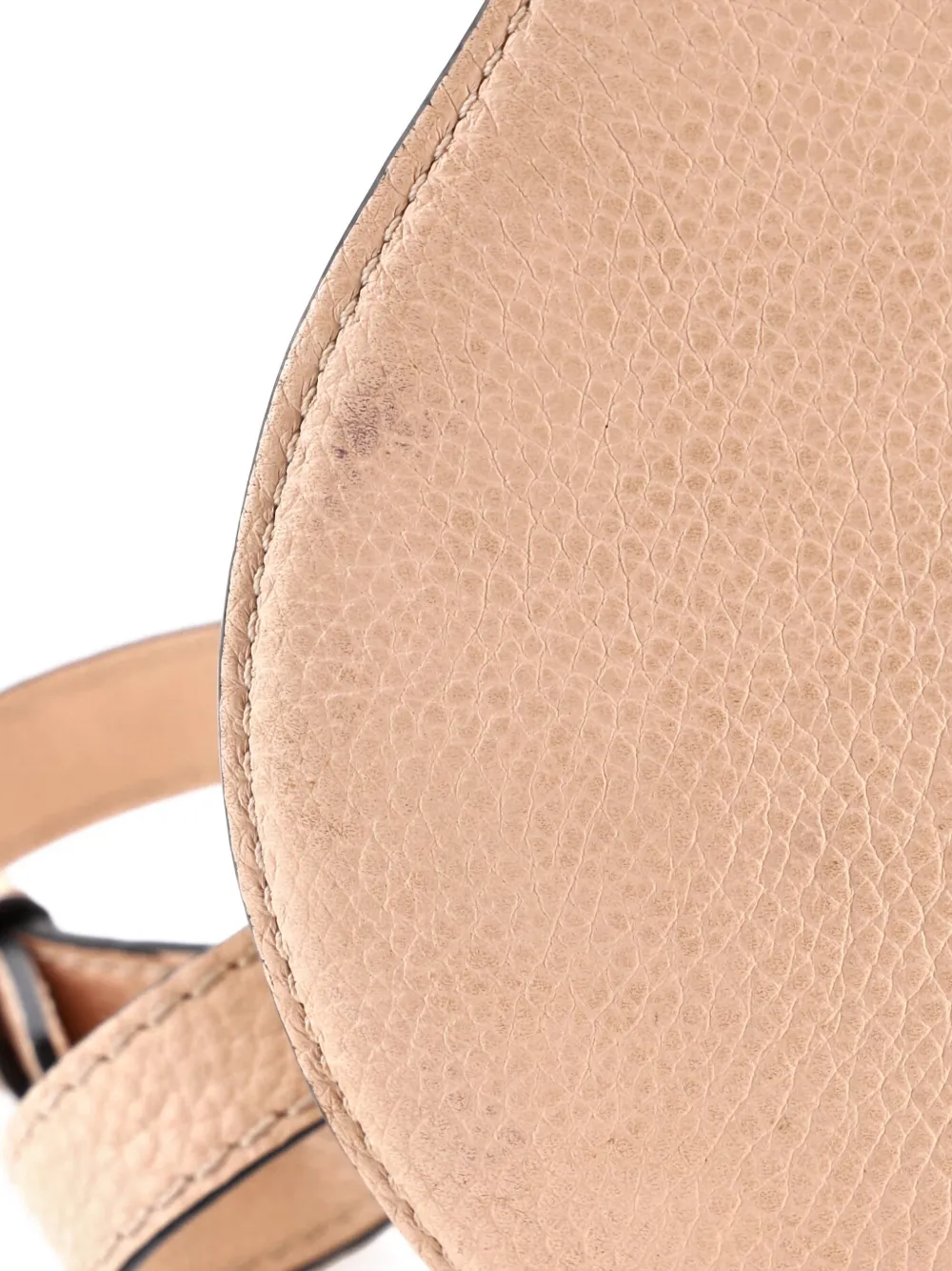 Pre-owned Chloé Marcie Leather Mini Crossbody Bag In Pink