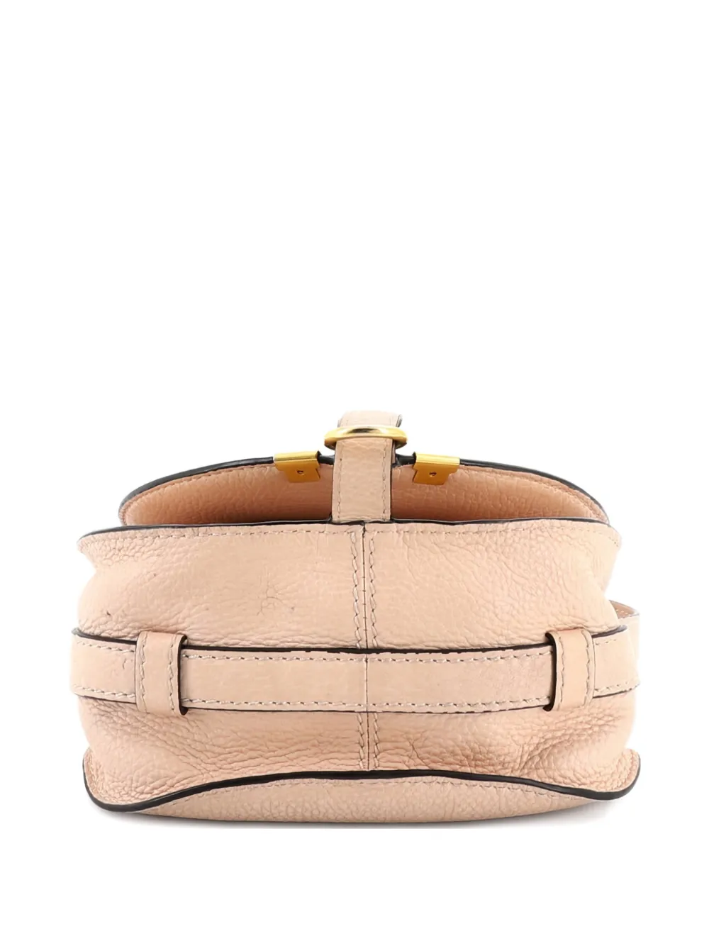 Pre-owned Chloé Marcie Leather Mini Crossbody Bag In Pink