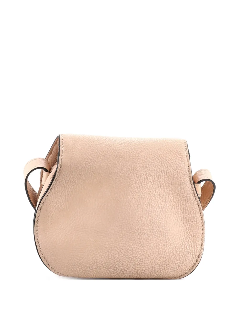 Pre-owned Chloé Marcie Leather Mini Crossbody Bag In Pink