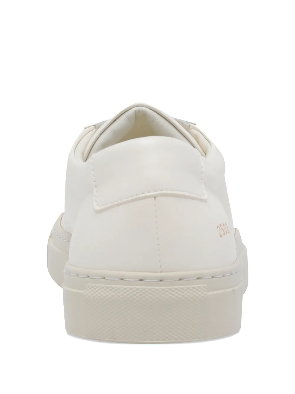 Common Projects Round-toe Leather Sneakers In White