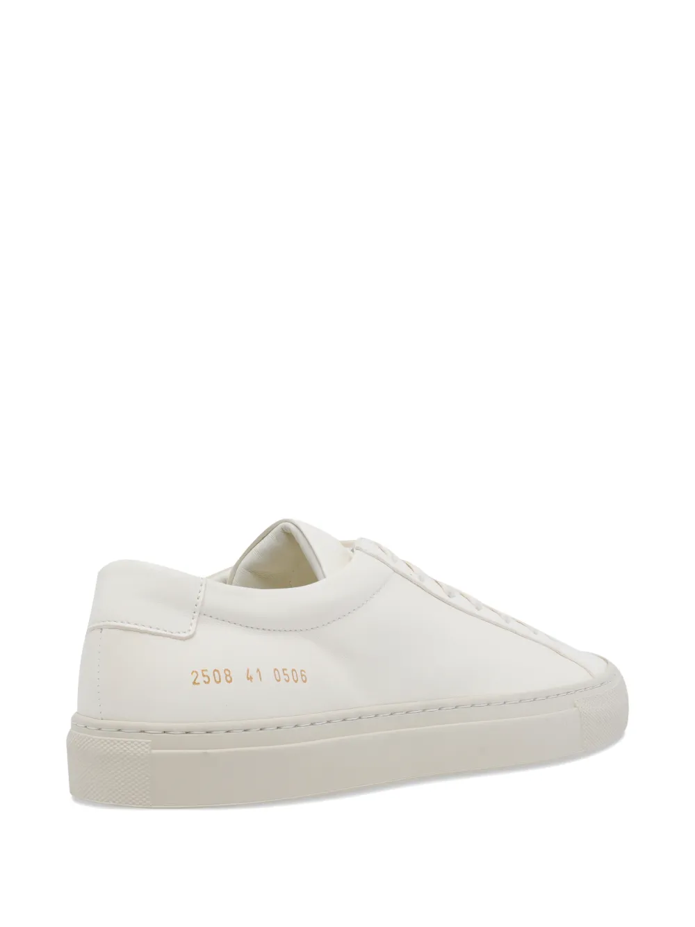 Common Projects Round-toe Leather Sneakers In White