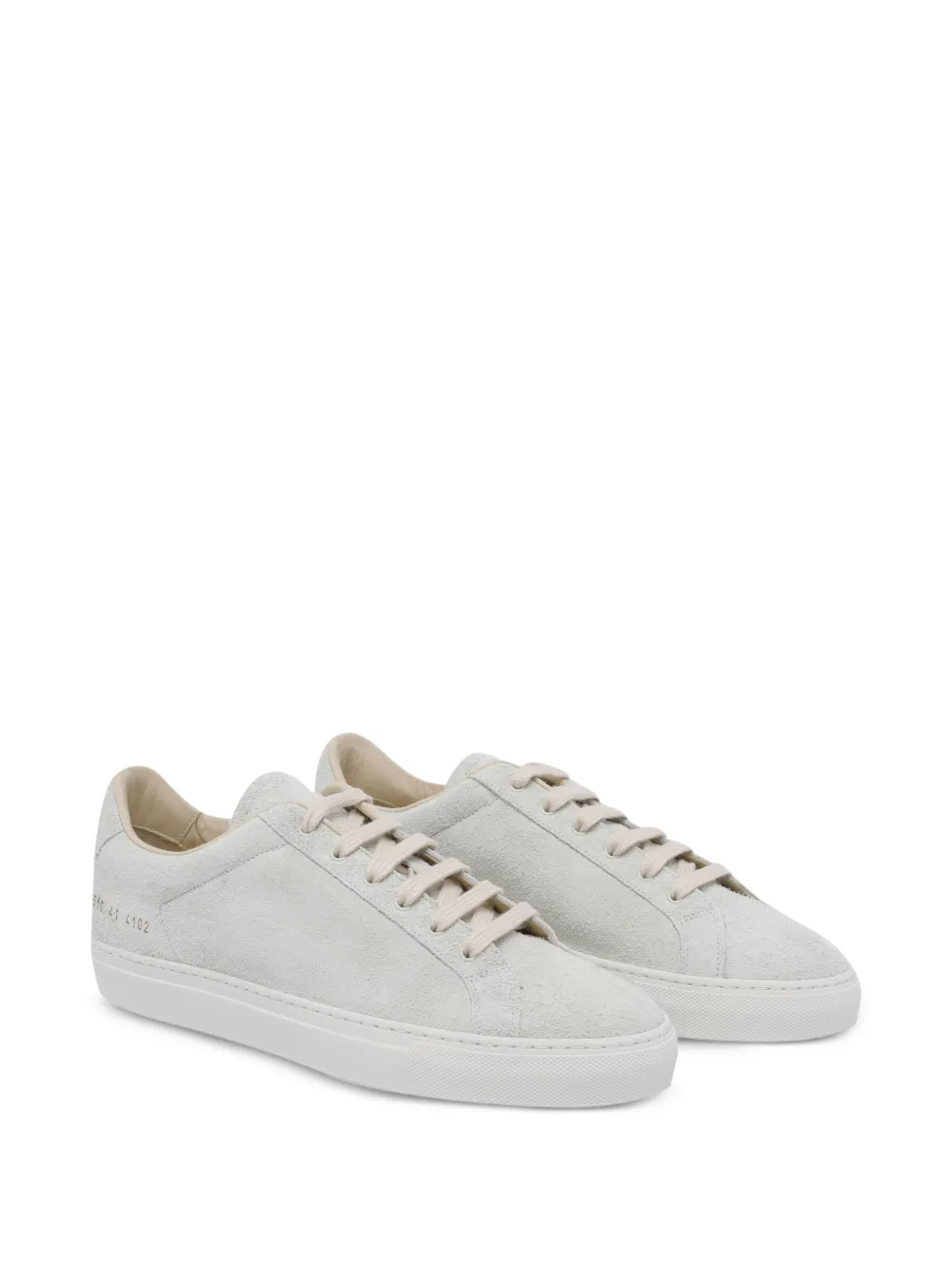 Common Projects 로고 디테일 스웨이드 스니커즈 | 로우탑 스니커즈 | Image 2