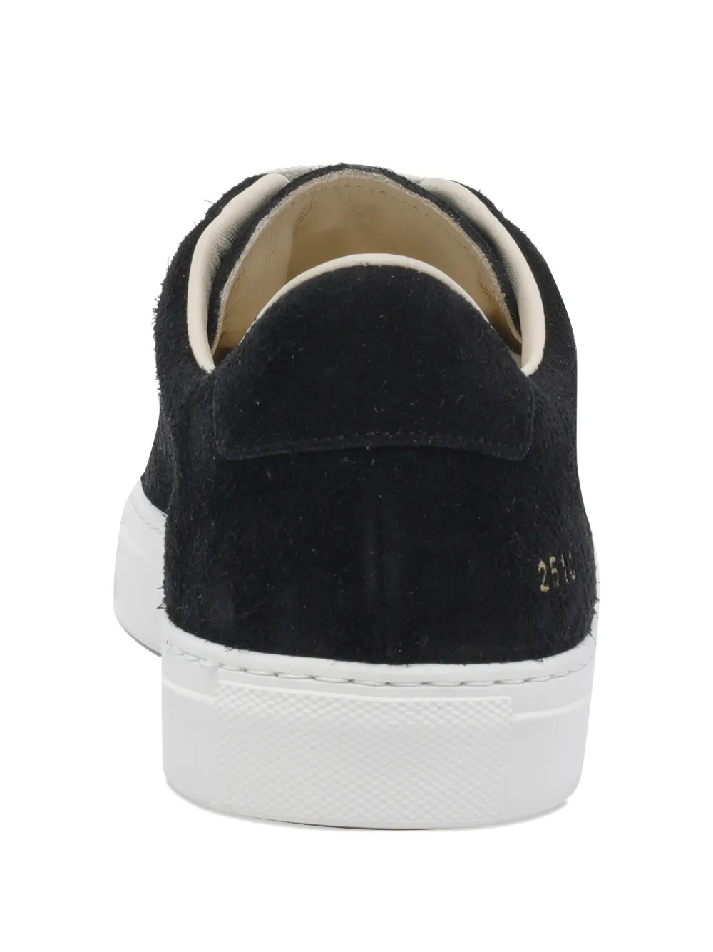 Common Projects Suede Low Top Sneakers With Rubber Sole In Black