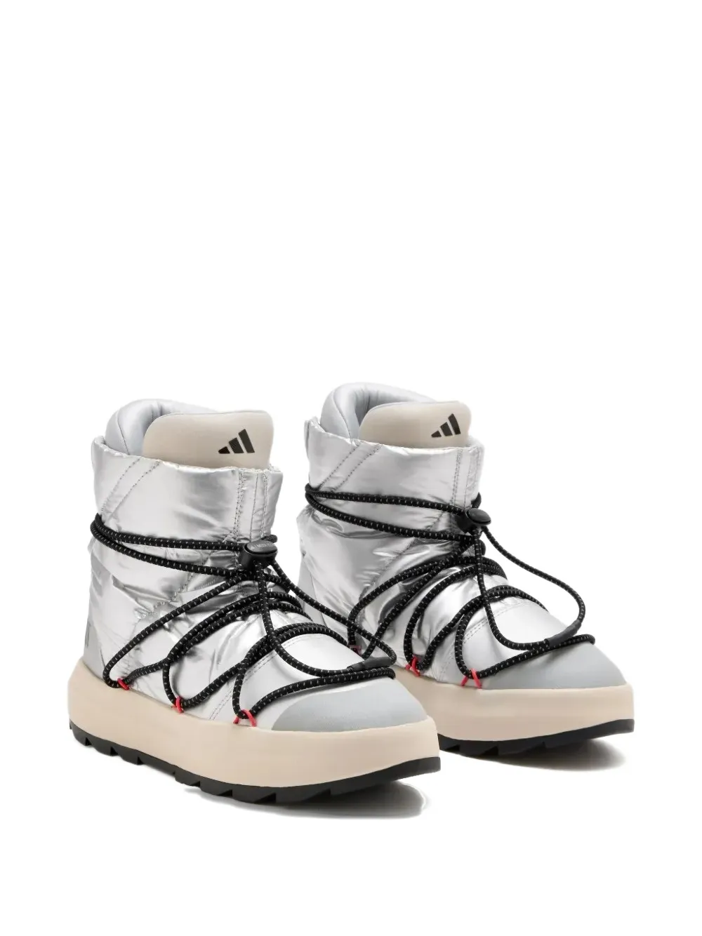 adidas x Moon Boot quilted lace-up ace boots Zilver