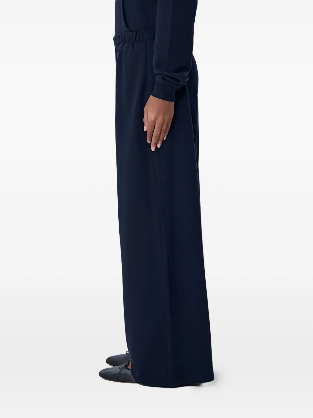 The Row elasticated wide-leg palazzo pants - Blu