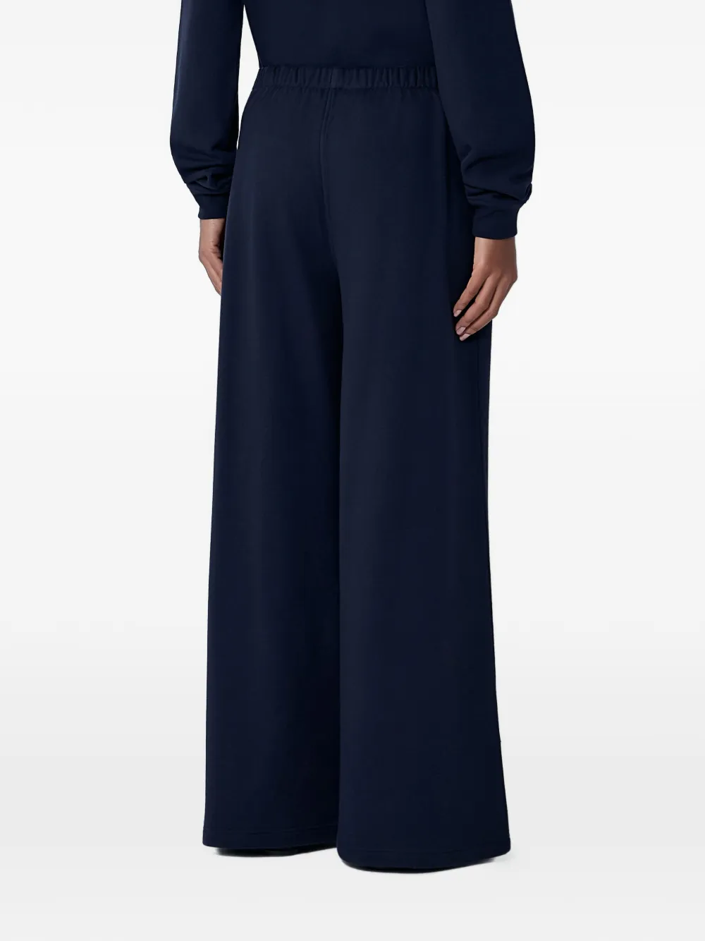 The Row elasticated wide-leg palazzo pants - Blauw