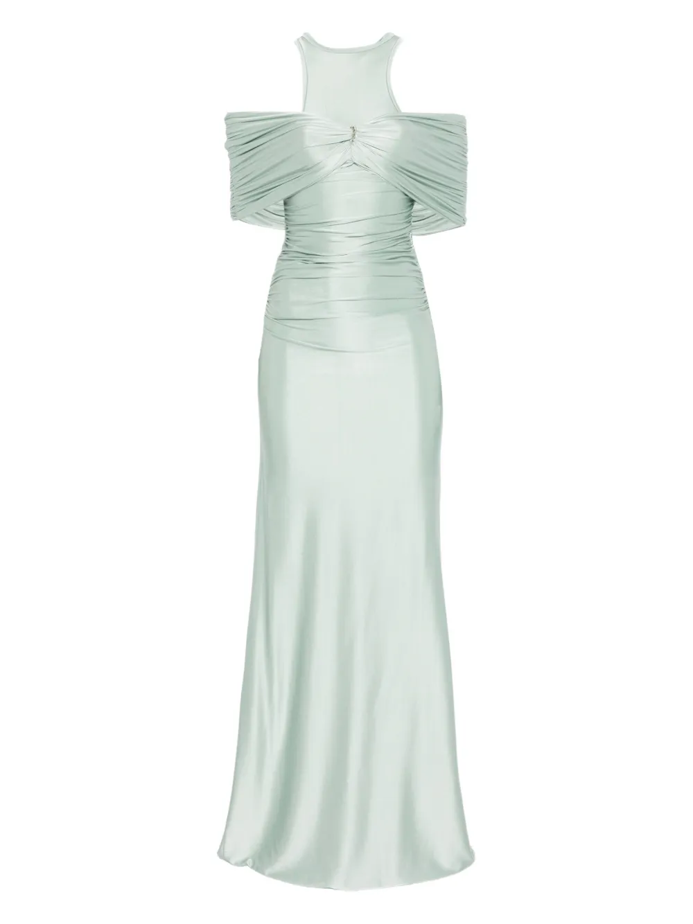 Palmatic Studio Twisted Draped Maxi Dress In Green