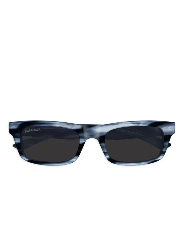Balenciaga Eyewear スクエアフレーム サングラス | ブルー | FARFETCH JP