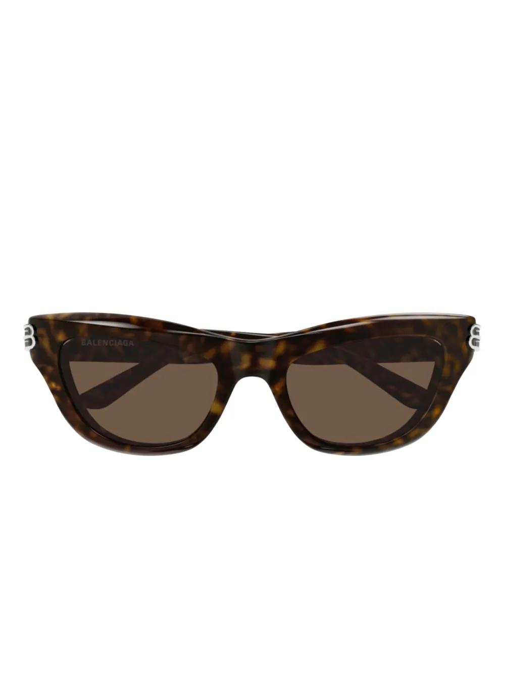 Balenciaga Eyewear cat-eye logo sunglasses - Marrone