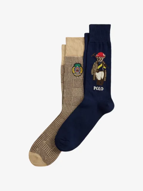 Polo Ralph Lauren Polo Bear logo-detail socks (pack of two)