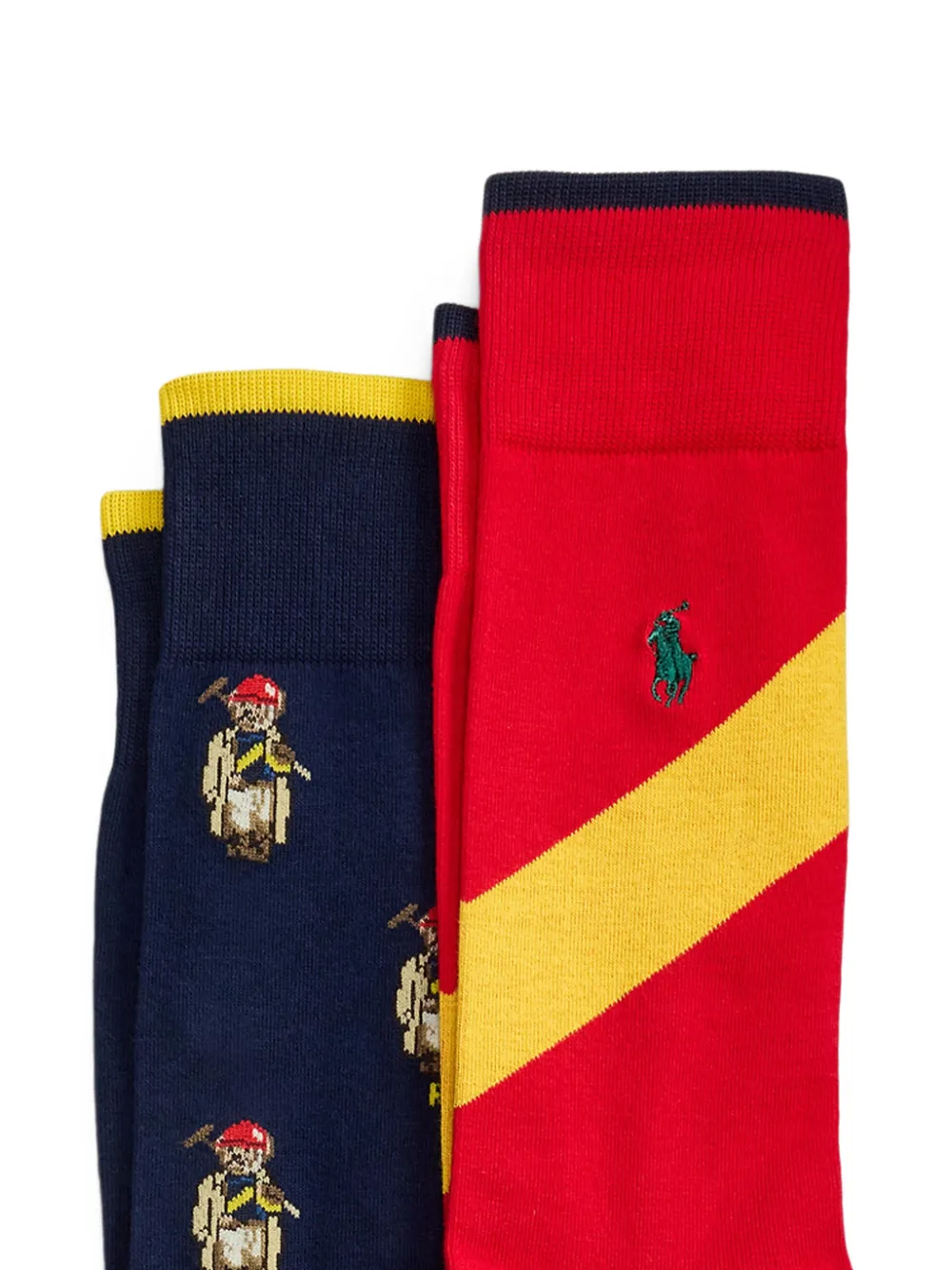  Polo Ralph Lauren Pack De Dos Pares De Calcetines Con Bordado - Azul 