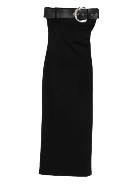 Palmatic Studio belt-detail strapless maxi dress
