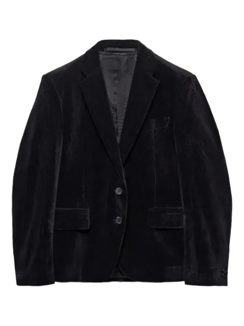 Prada velvet single-breasted jacket