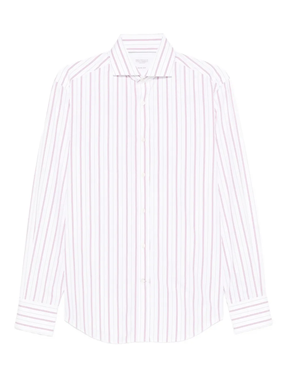 Brunello Cucinelli Camicia a righe - Bianco