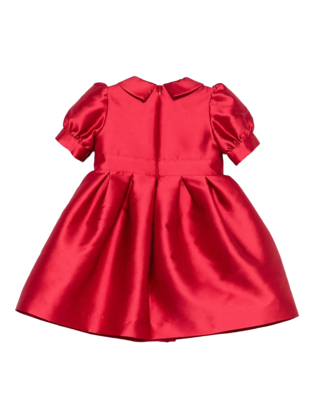 ELIE SAAB JUNIOR Peter Pan collar rose pocket dress - Rood