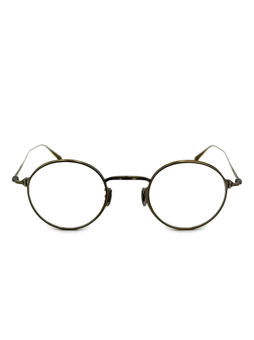 Eyevan7285 lunettes de vue 186 à monture ronde | marron | Image 1