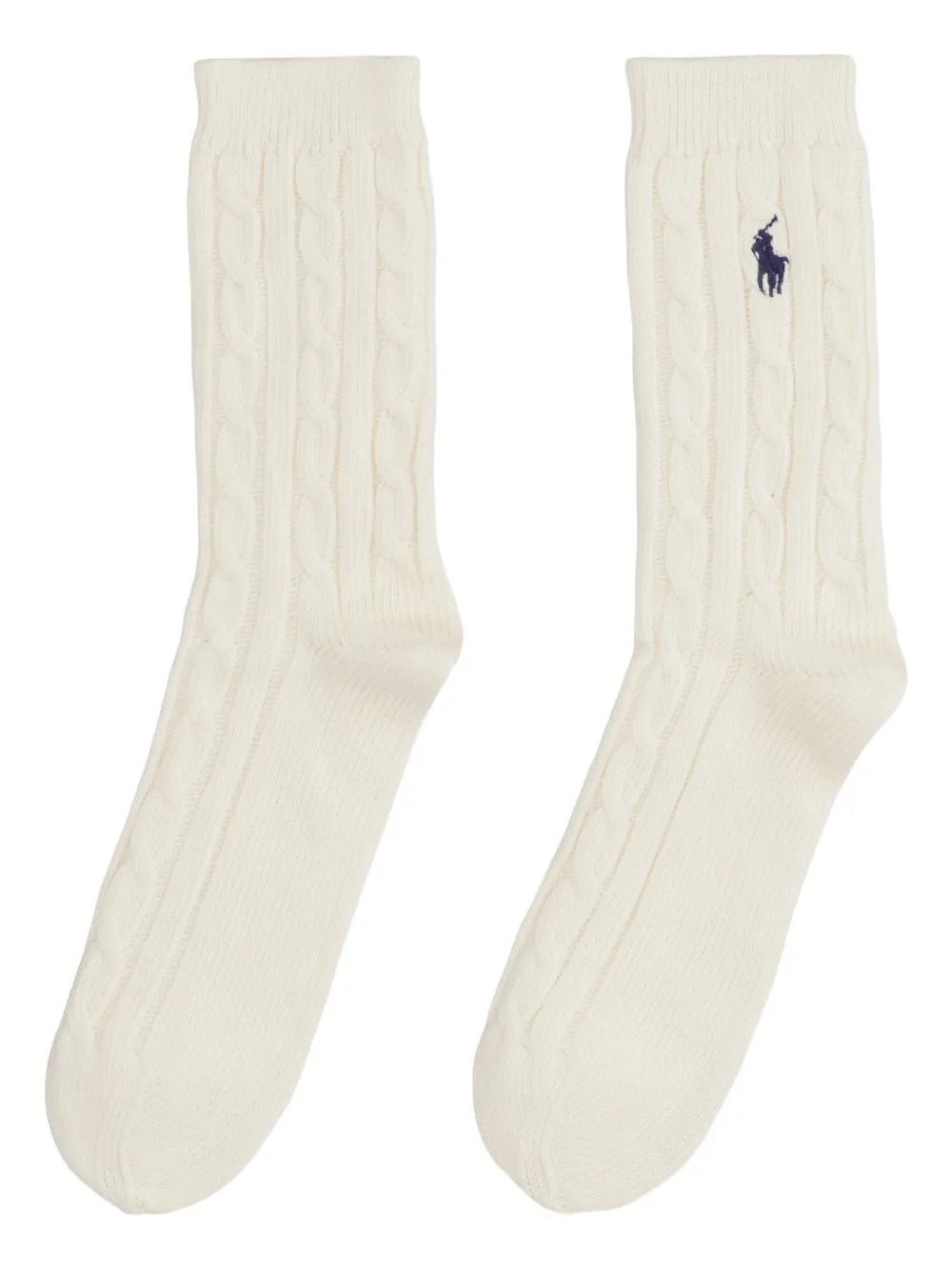 Polo Ralph Lauren cable-knit cotton socks - Toni neutri