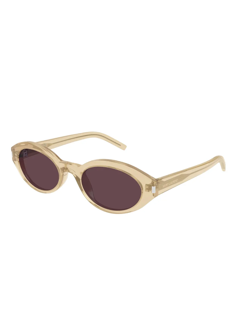 Saint Laurent round-frame sunglasses - Beige