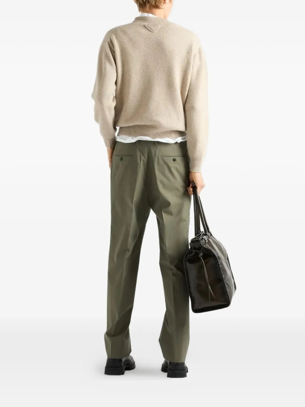 Prada round-neck Jumper - Beige