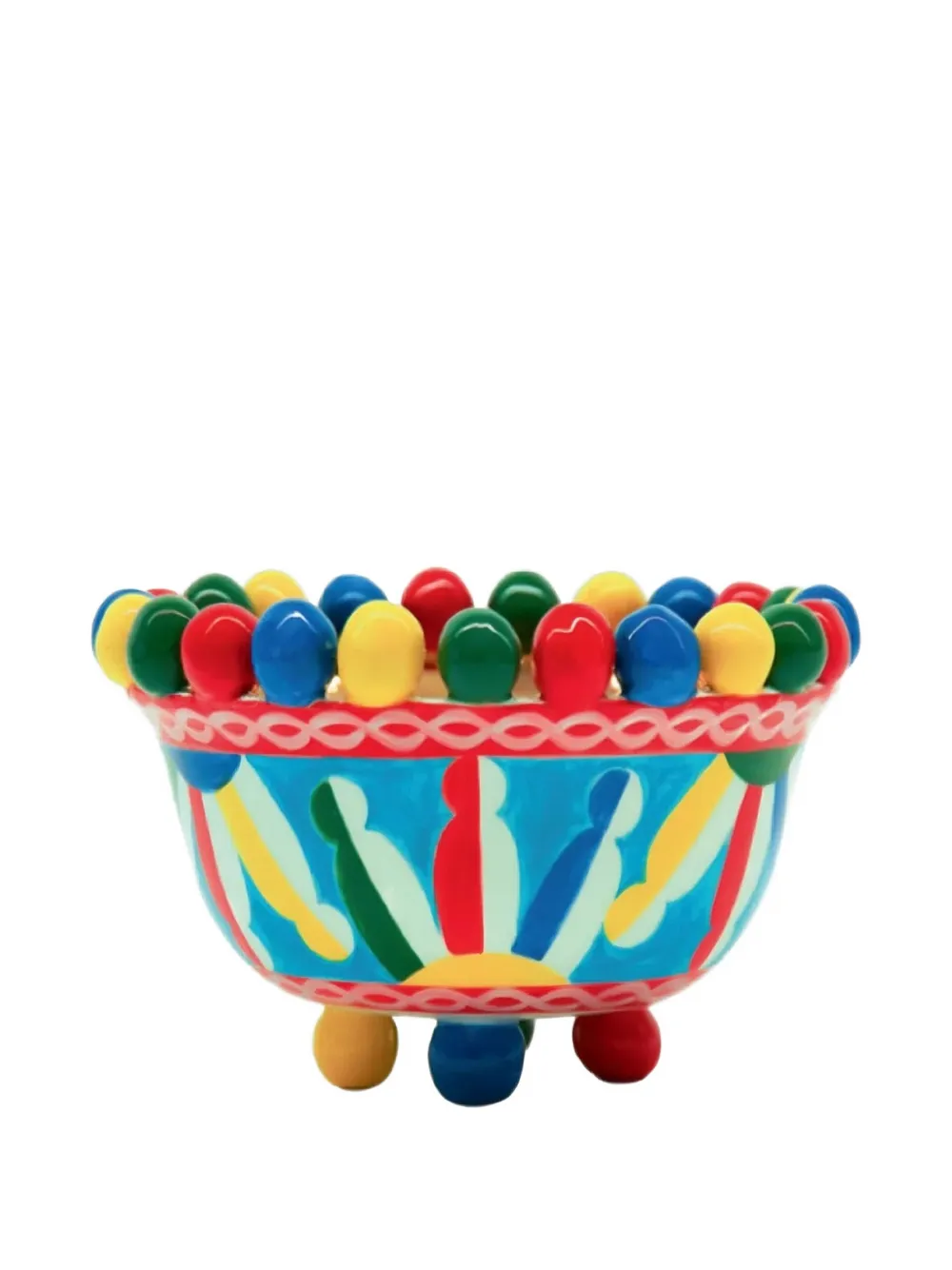 Dolce & Gabbana Carretto Medium Trinket Dish In Multi