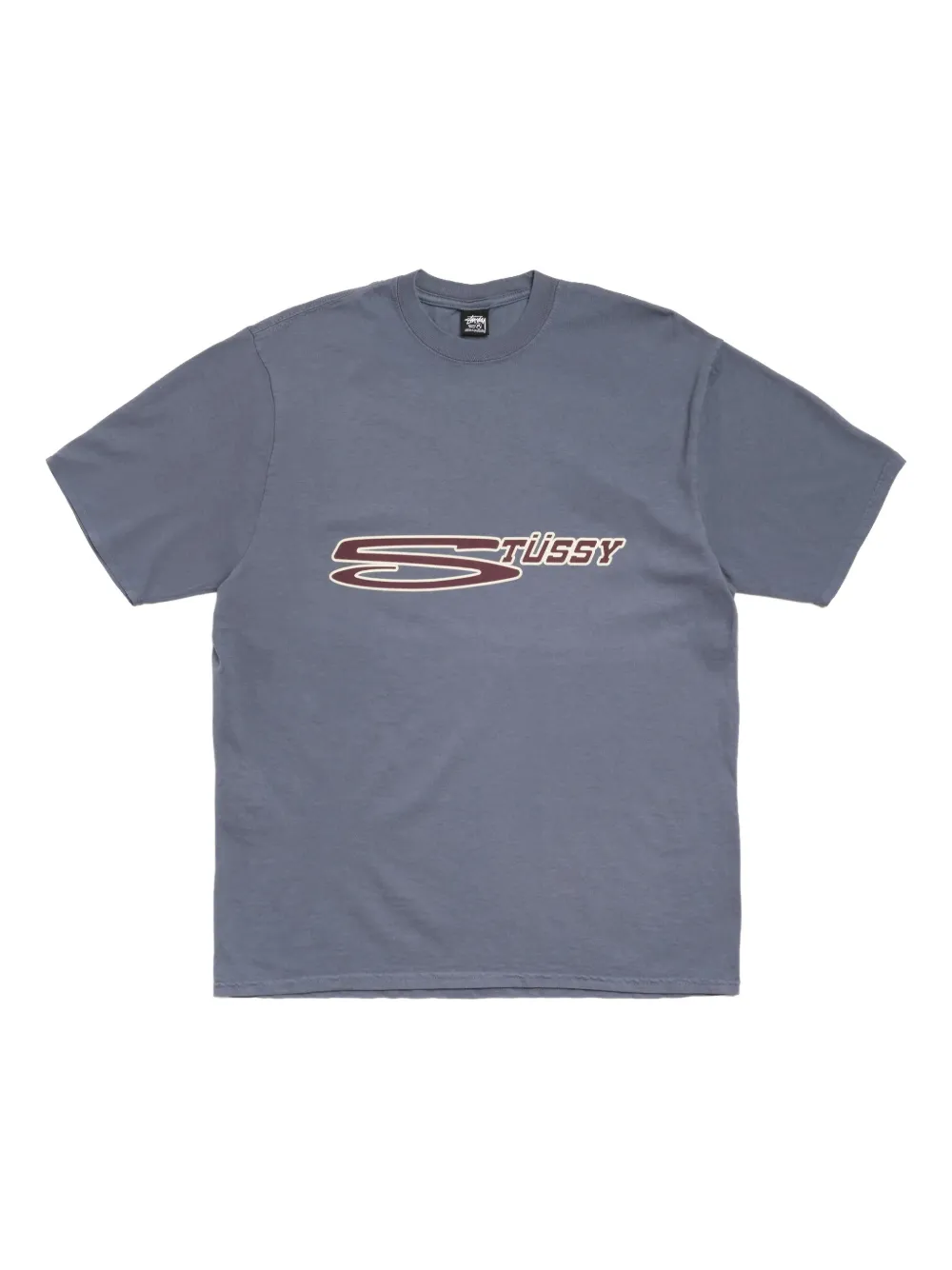 Stüssy logo-print T-shirt - Blu