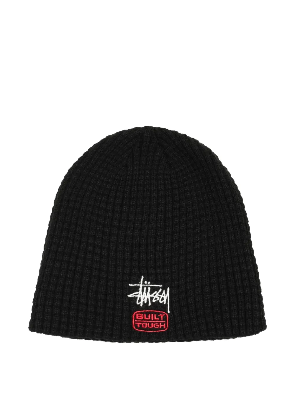 Stussy Embroidered Beanie Hat In Black