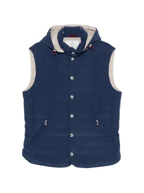 Brunello Cucinelli hooded padded gilet