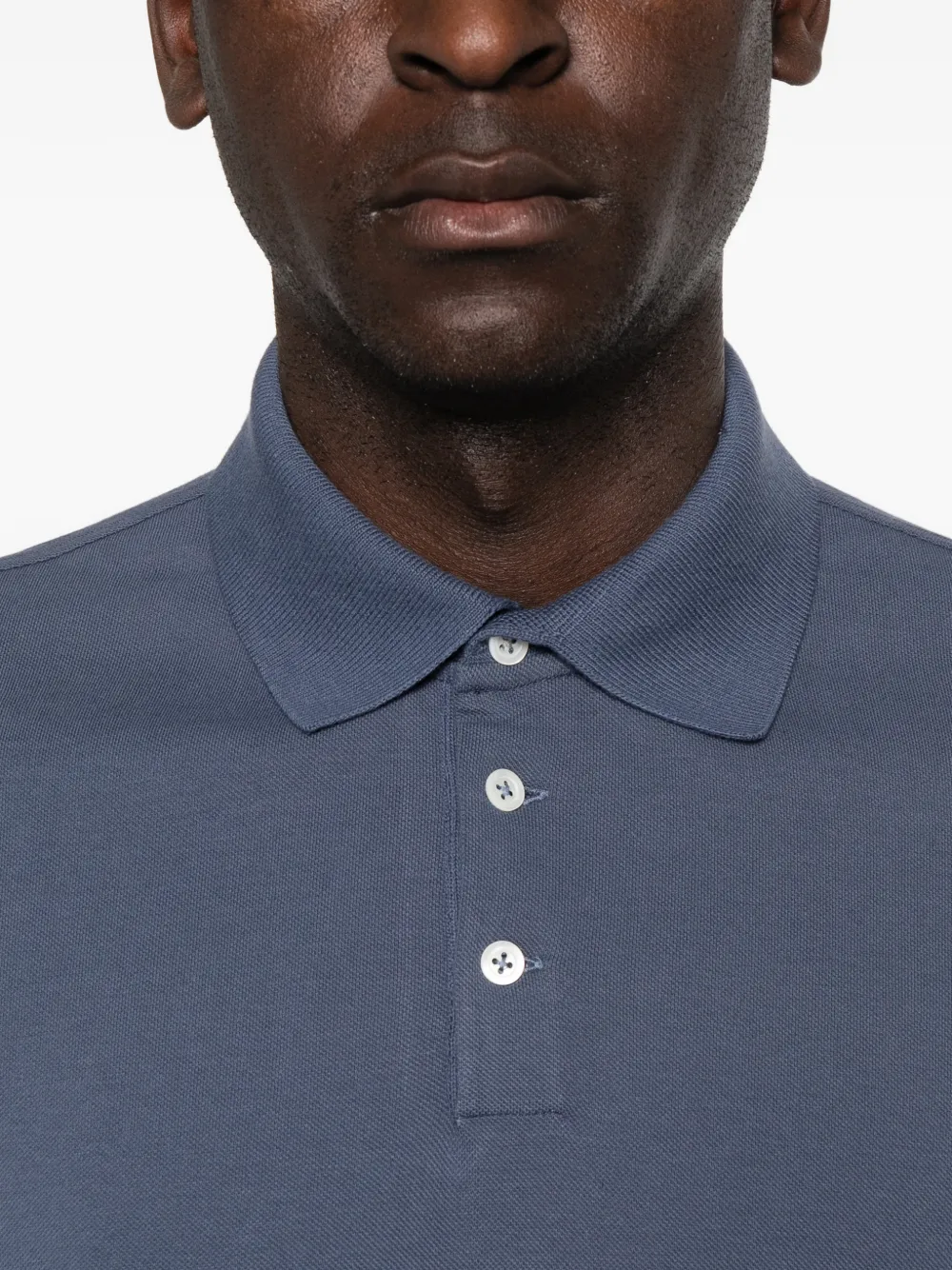 Brunello Cucinelli Poloshirt met korte mouwen Blauw
