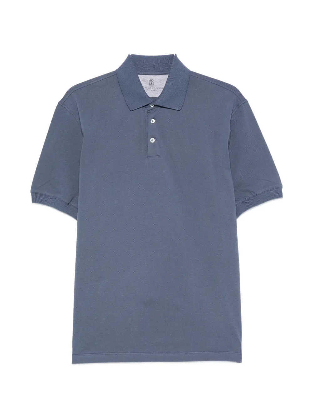 Brunello Cucinelli short-sleeve polo shirt - Blau