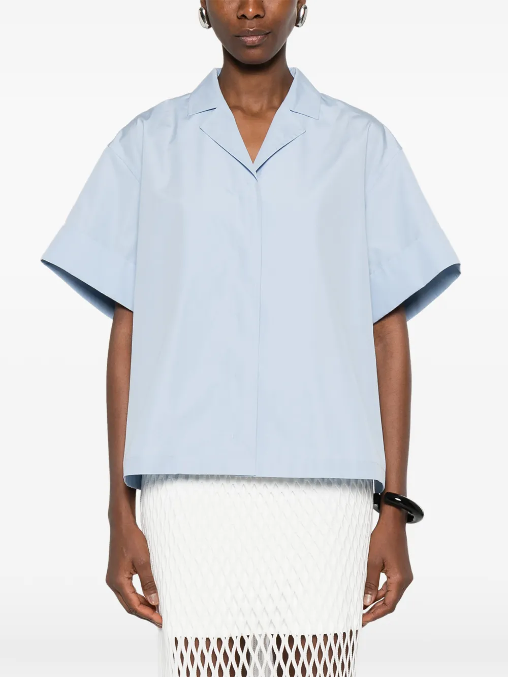 Jil Sander Shirt met korte mouwen Blauw