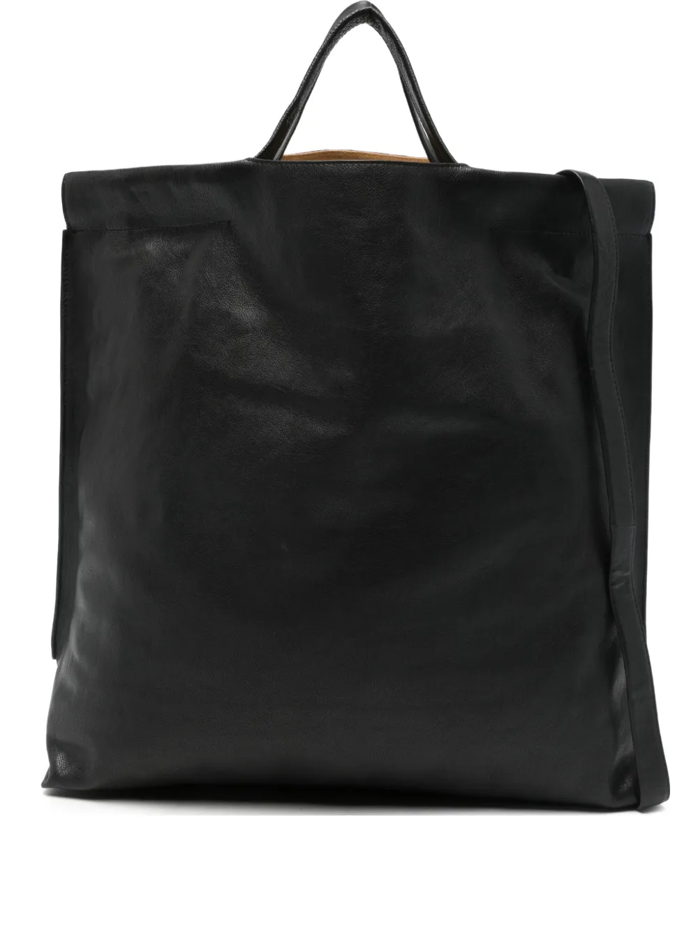 bea mombaers leather tote bag - Nero