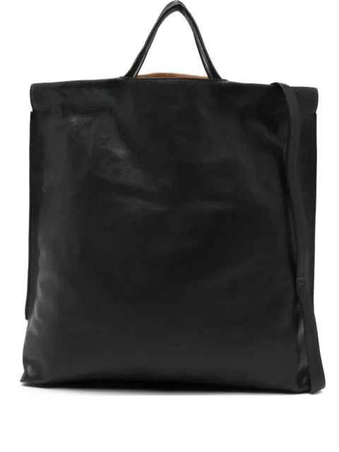 bea mombaers leather tote bag