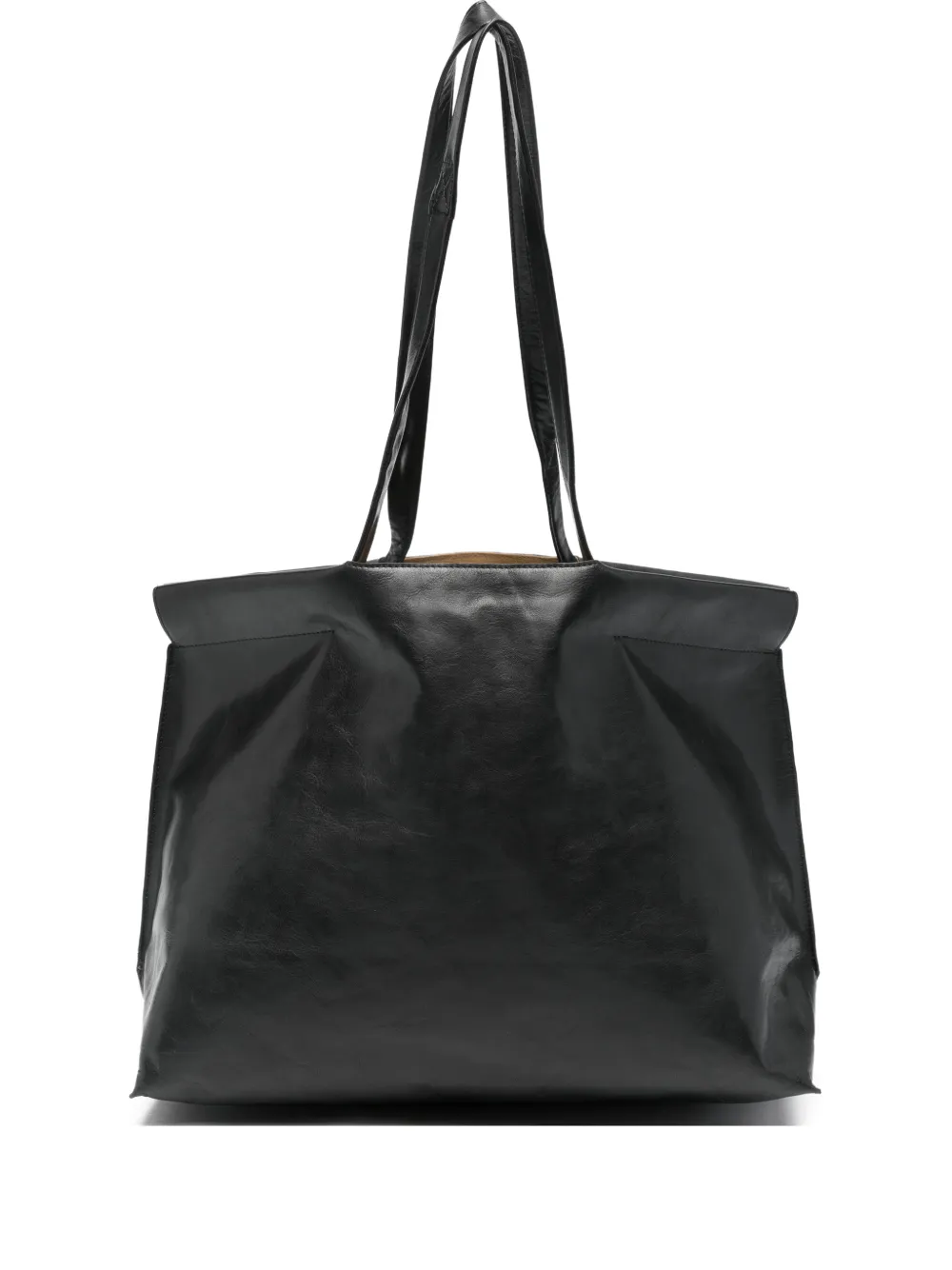 bea mombaers leather tote bag - Nero