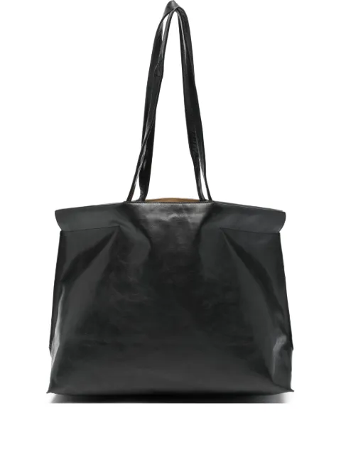 bea mombaers leather tote bag